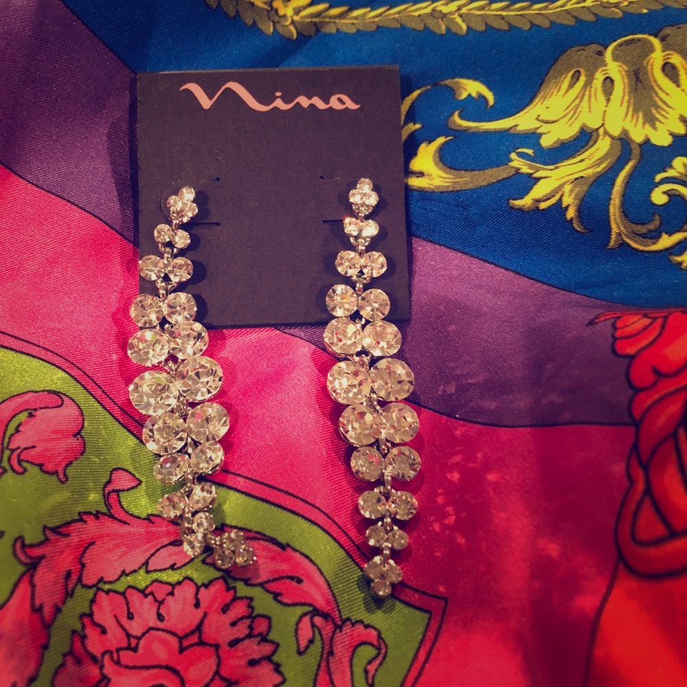 Nina Swarovski crystal earrings 💎🔮💎